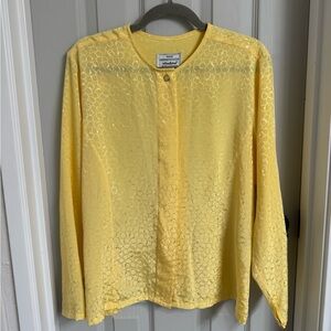 Vintage Pendleton Blouse - 🧈 Yellow - Large